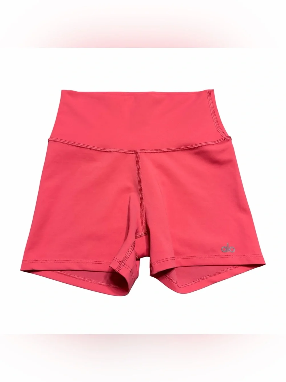 Alo Airlift Energy Womens Coral High Waisted Yoga Shorts- Size Small